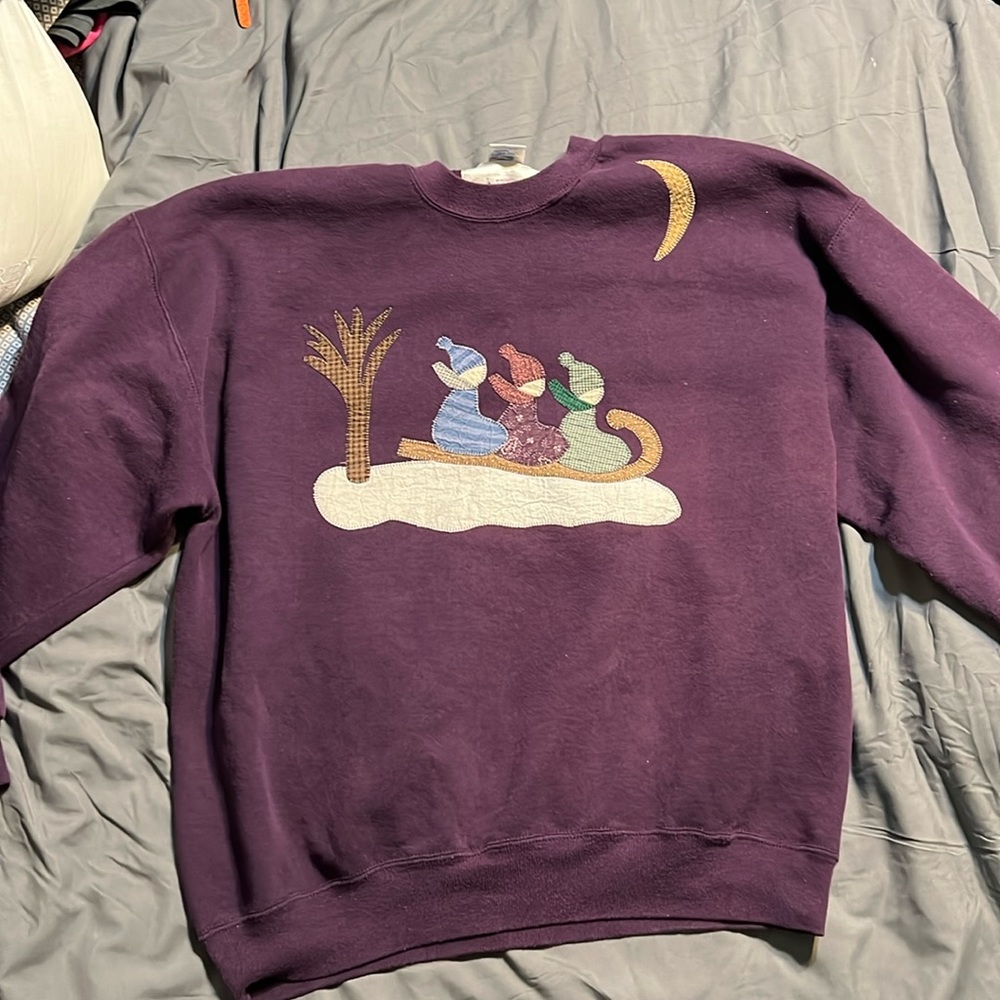 Vintage snow winter sweater.